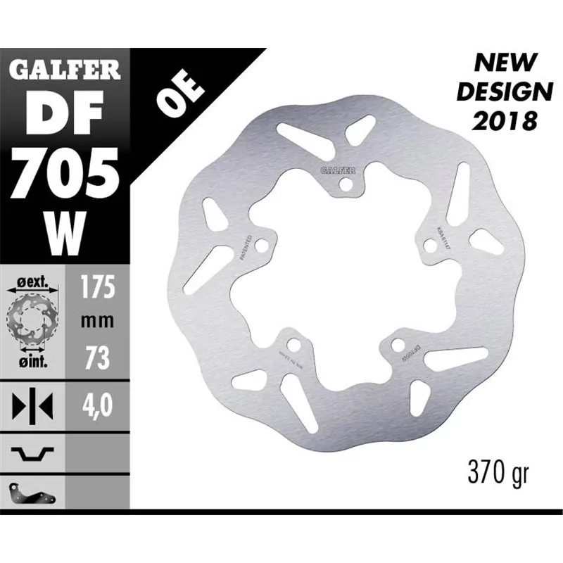 Galfer DF705W Disco Freno Wave Fisso Galfer DF705W Disco Freno Wave Fisso