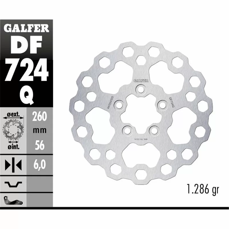 Galfer DF724Q Brake Disco Wave Fixed