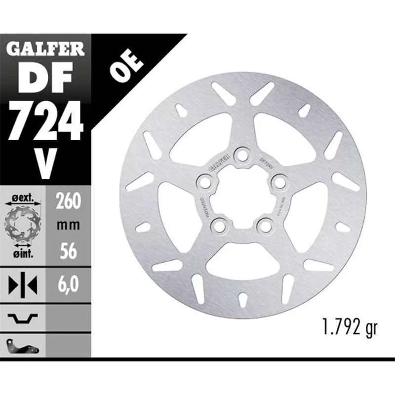Galfer DF724V Disco Freno Wave Fisso Galfer DF724V Disco Freno Wave Fisso