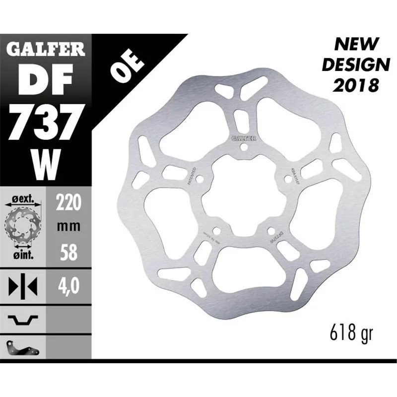 Galfer DF737W Disco Freno Wave Fisso Galfer DF737W Disco Freno Wave Fisso