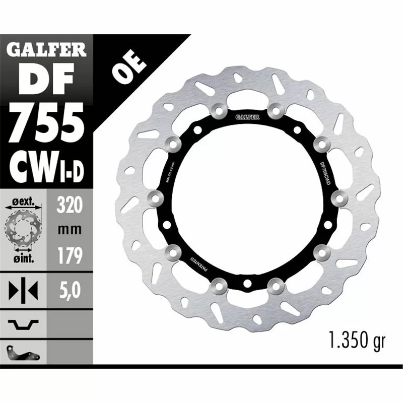 Galfer DF755CWD Brake Disc Wave Floating