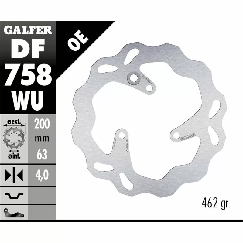 Galfer DF758WU Disco De Frebo Wave Fijo