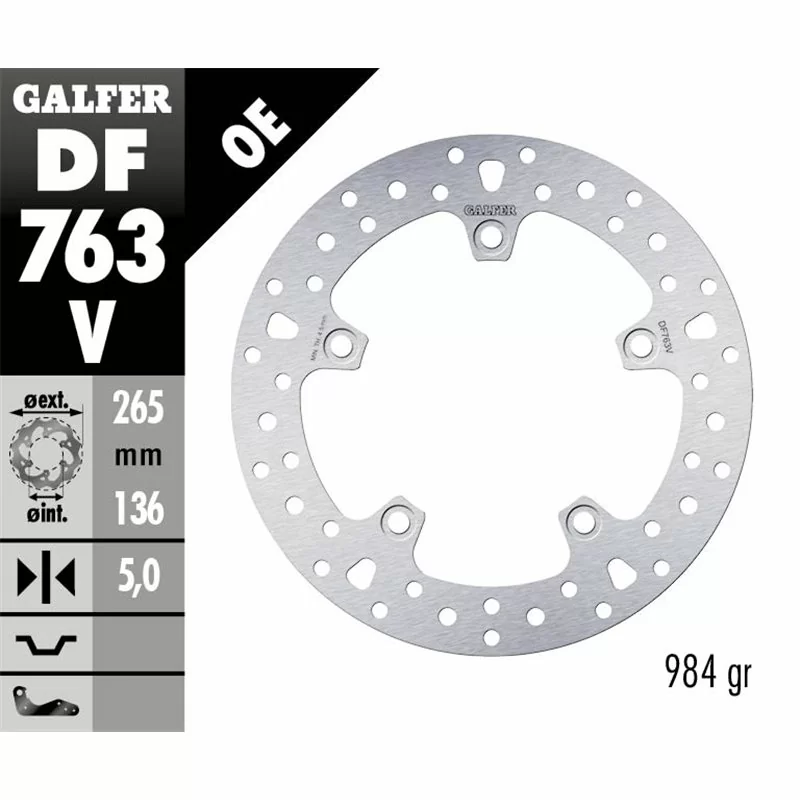 Galfer DF763V Disco Freno Wave Fisso
