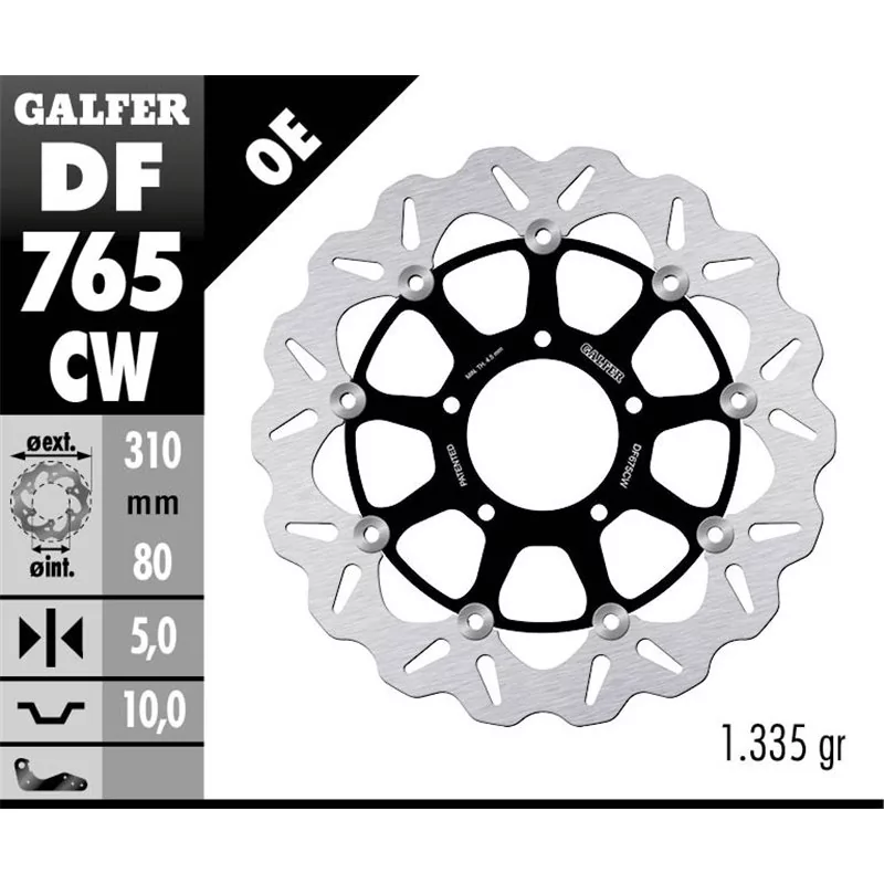Galfer DF765CW Bremsscheibe Wave Schwimmend Galfer DF765CW Bremsscheibe Wave Schwimmend