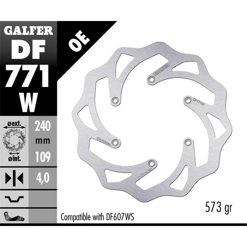 Galfer DF771W Brake Disco Wave Fixed Galfer DF771W Brake Disco Wave Fixed