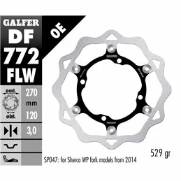 Galfer DF772FLW Brake Disc Wave Floating