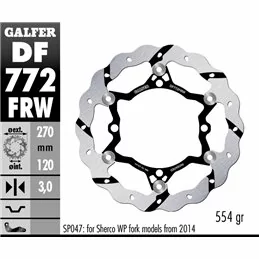 Galfer DF772FRW Brake Disc Wave Floating