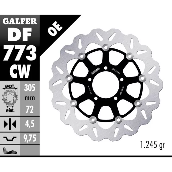 Galfer DF773CW Disque de Frein Wave Flottant
