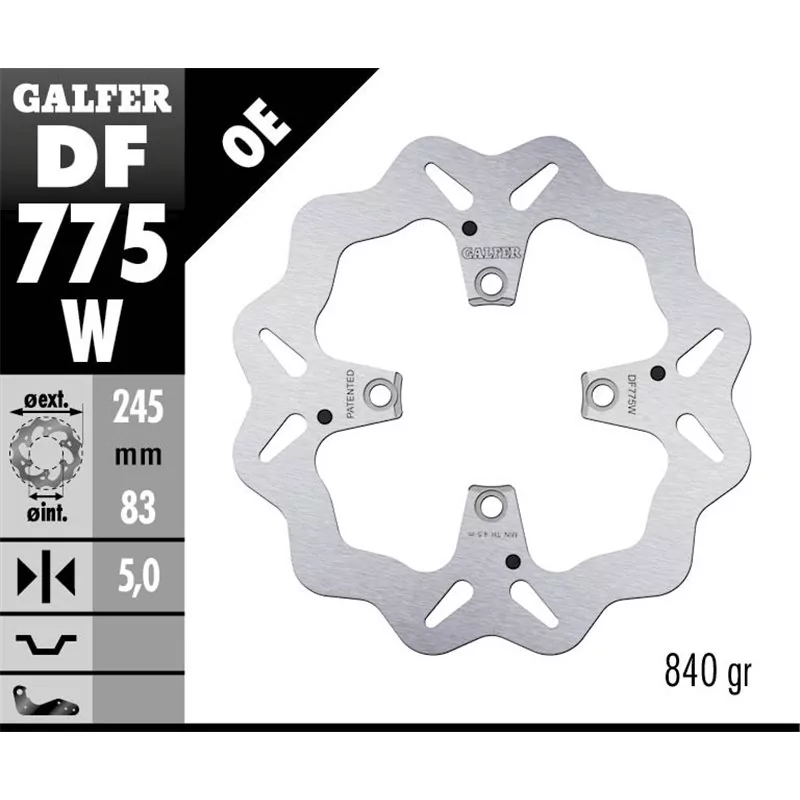 Galfer DF775W Disco Freno Wave Fisso Galfer DF775W Disco Freno Wave Fisso