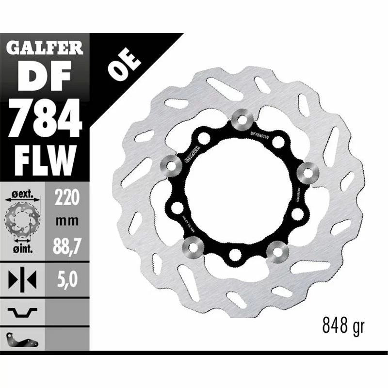 Galfer DF784FLW Brake Disc Wave Floating