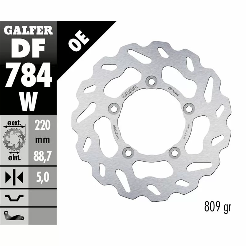 Galfer DF784W Brake Disco Wave Fixed