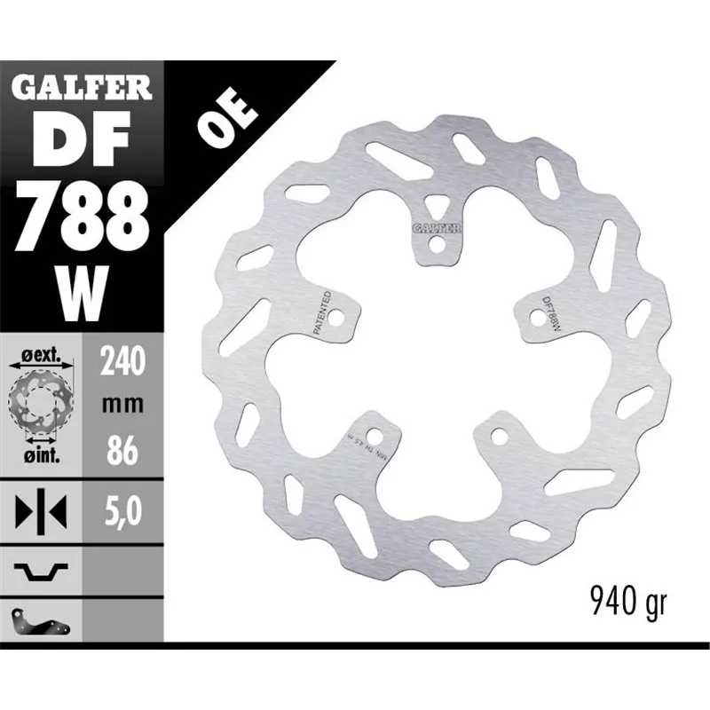Galfer DF788W Disco Freno Wave Fisso Galfer DF788W Disco Freno Wave Fisso