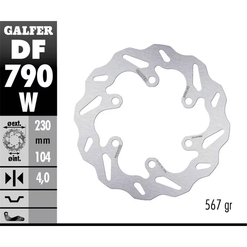 Galfer DF790W Disco De Frebo Wave Fijo Galfer DF790W Disco De Frebo Wave Fijo