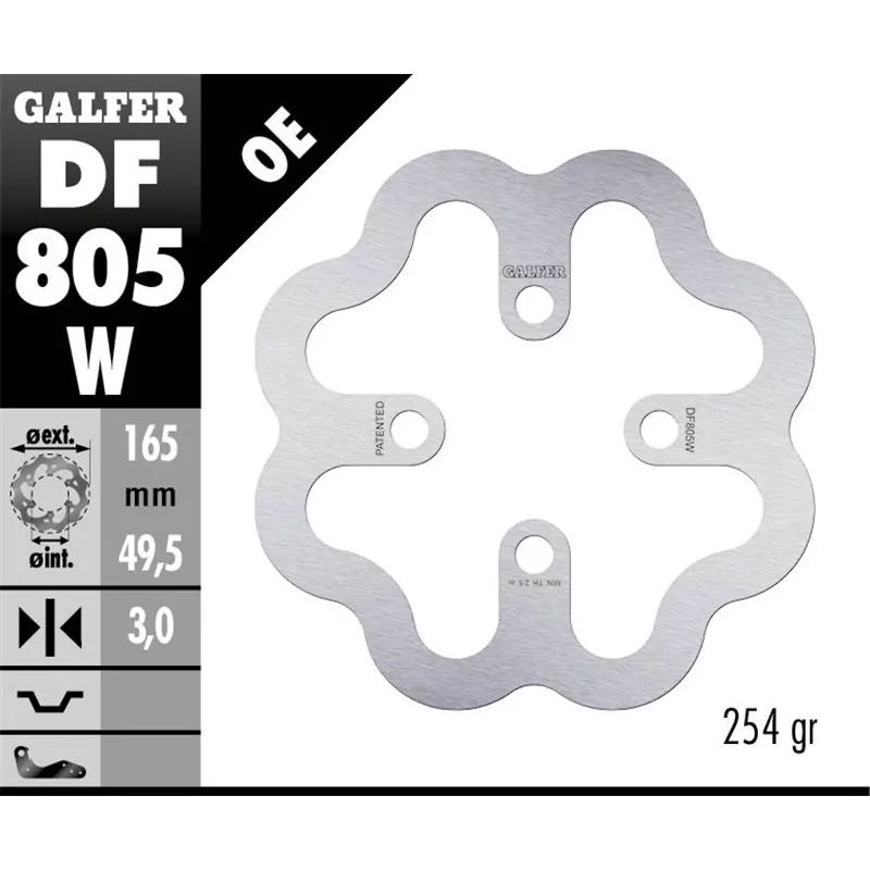 Galfer DF805W Bremsscheibe Wave Fixiert Galfer DF805W Bremsscheibe Wave Fixiert