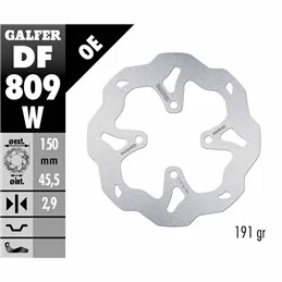 Galfer DF809W Brake Disco Wave Fixed