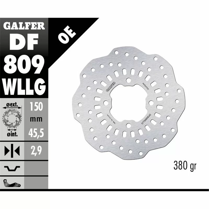 Galfer DF809WLLG Bremsscheibe Wave Fixiert