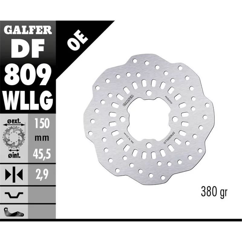 Galfer DF809WLLG Bremsscheibe Wave Fixiert Galfer DF809WLLG Bremsscheibe Wave Fixiert