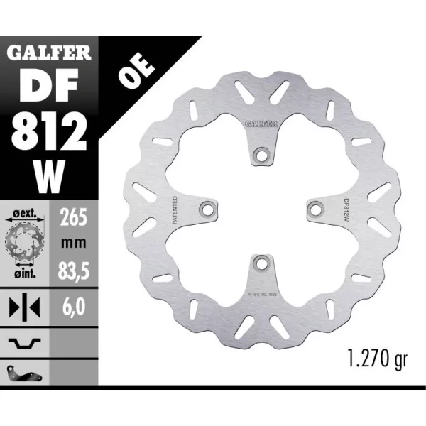 Galfer DF812W Disco De Frebo Wave Fijo