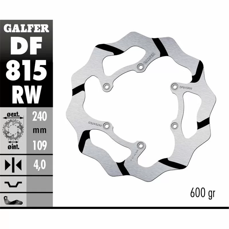 Galfer DF815RW Disco Freno Wave Fisso
