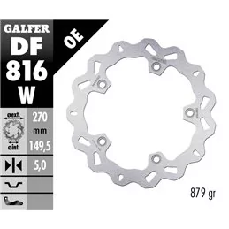 Galfer DF816W Disque De Frein Wave Fixe