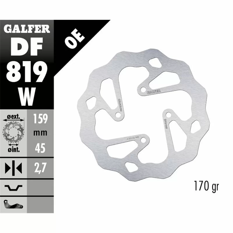 Galfer DF819W Disco De Frebo Wave Fijo