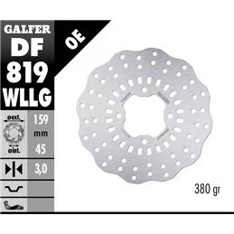 Galfer DF819WLLG Brake Disco Wave Fixed