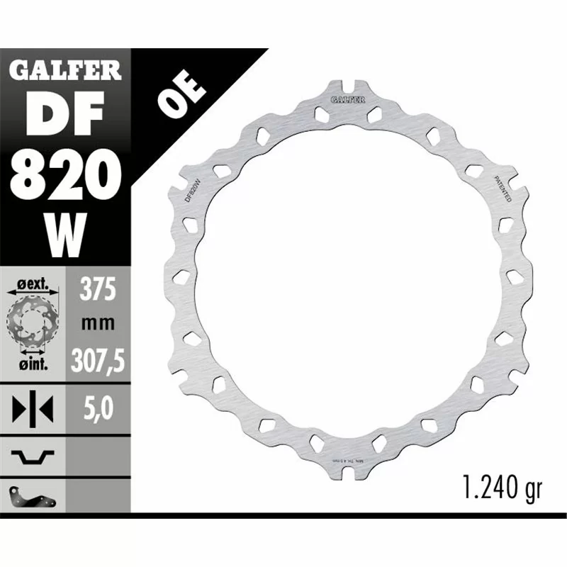 Galfer DF820W Disque De Frein Wave Fixe