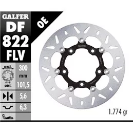 Galfer DF822FLV Disque de Frein Wave Flottant