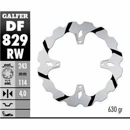 Galfer DF829RW Brake Disco Wave Fixed