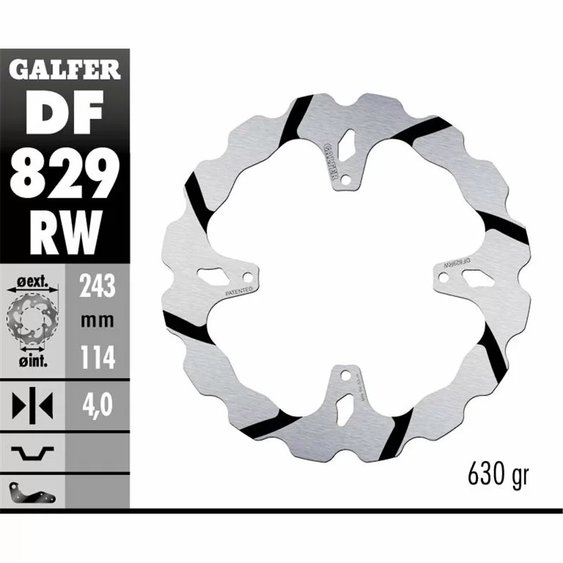 Galfer DF829RW Brake Disco Wave Fixed