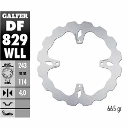 Galfer DF829WLL Brake Disco Wave Fixed