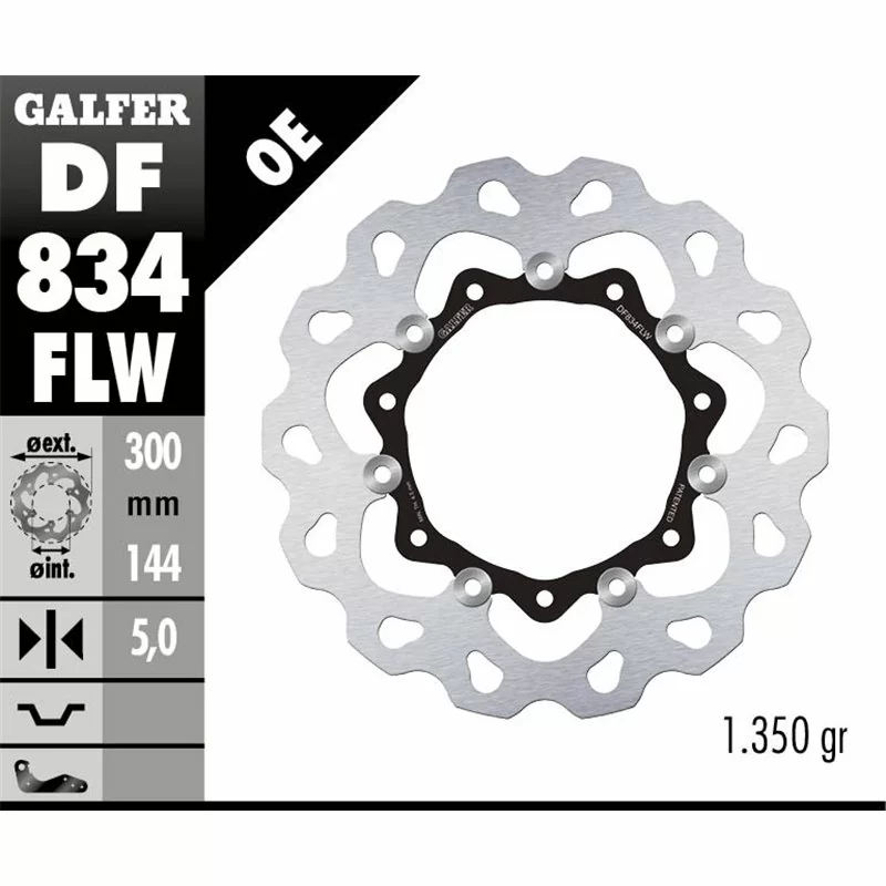 Galfer DF834FLW Brake Disc Wave Floating