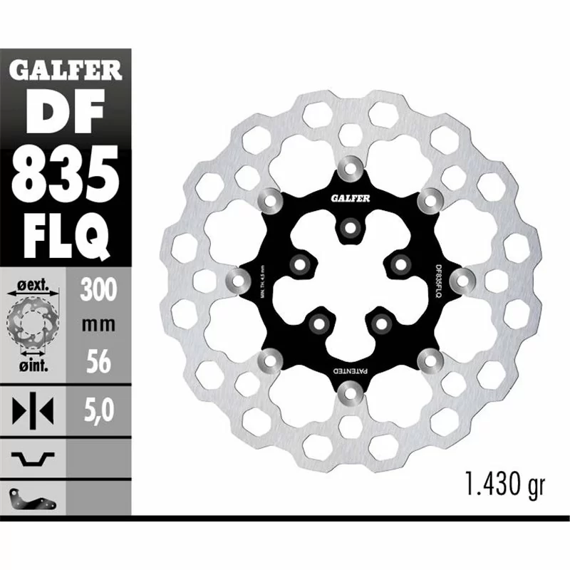 Galfer DF835FLQ Disco de Freno Wave Flotante