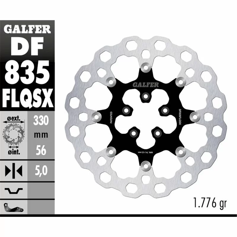 Galfer DF835FLQSX Brake Disc Wave Floating