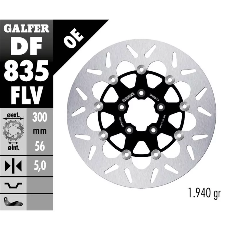 Galfer DF835FLV Bremsscheibe Wave Schwimmend Galfer DF835FLV Bremsscheibe Wave Schwimmend