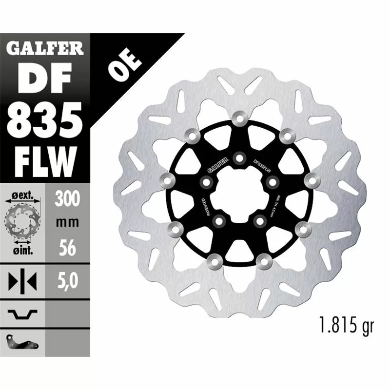 Galfer DF835FLW Brake Disc Wave Floating