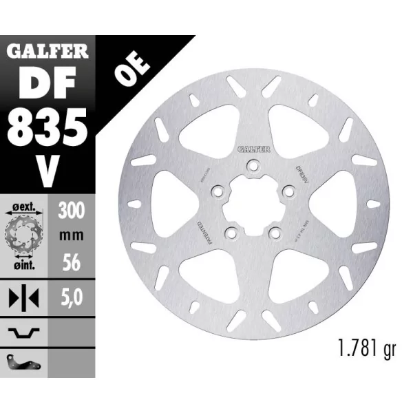 Galfer DF835V Brake Disc Wave Fixed