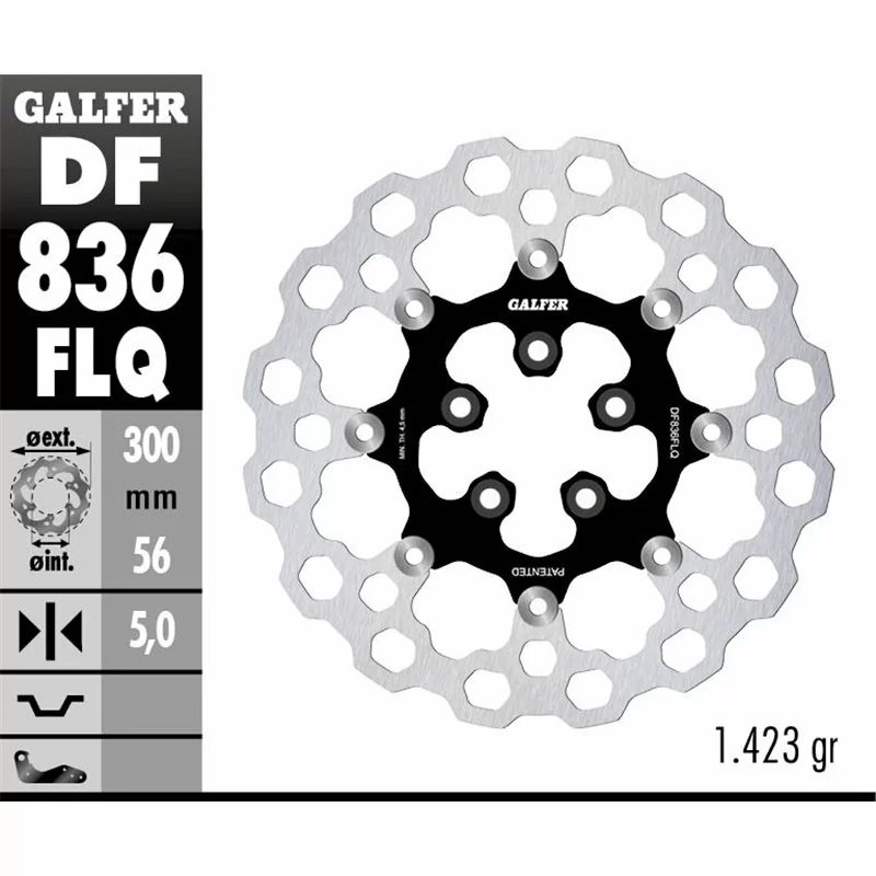 Galfer DF836FLQ Brake Disc Wave Floating