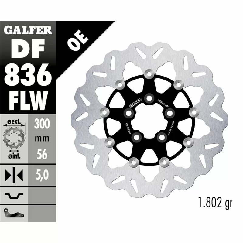 Galfer DF836FLW Brake Disc Wave Floating