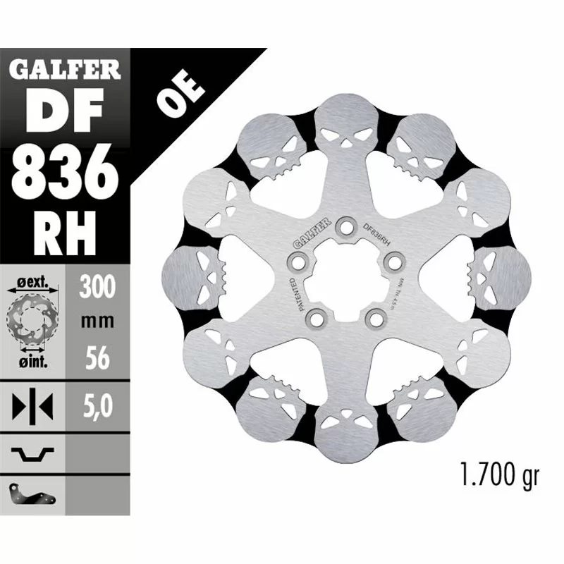 Galfer DF836RH Brake Disco Wave Fixed