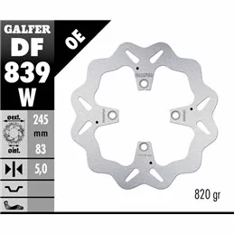 Galfer DF839W Brake Disco Wave Fixed