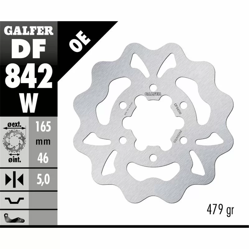Galfer DF842W Brake Disco Wave Fixed