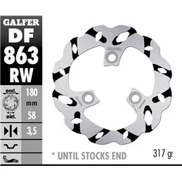 Galfer DF863RW Brake Disco Wave Fixed