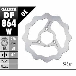 Galfer DF864W Bremsscheibe Wave Fixiert