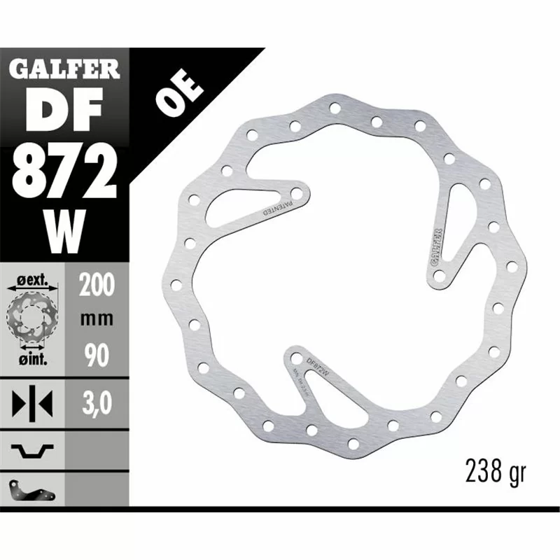 Galfer DF872W Disco Freno Wave Fisso