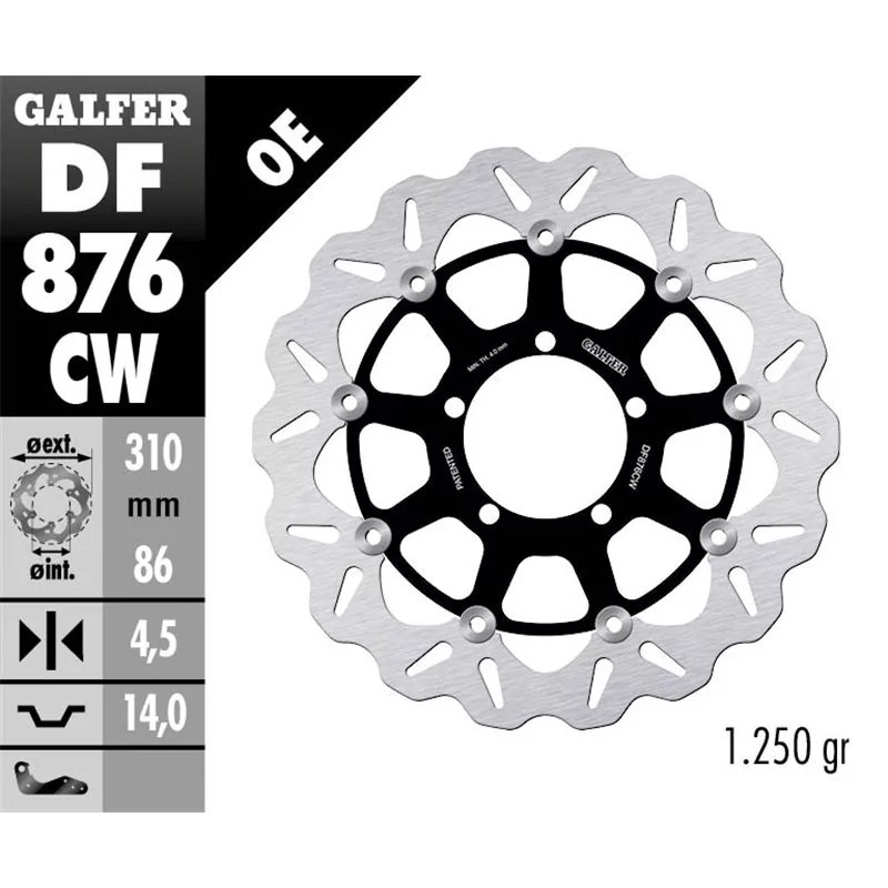 Galfer DF876CW Bremsscheibe Wave Schwimmend Galfer DF876CW Bremsscheibe Wave Schwimmend