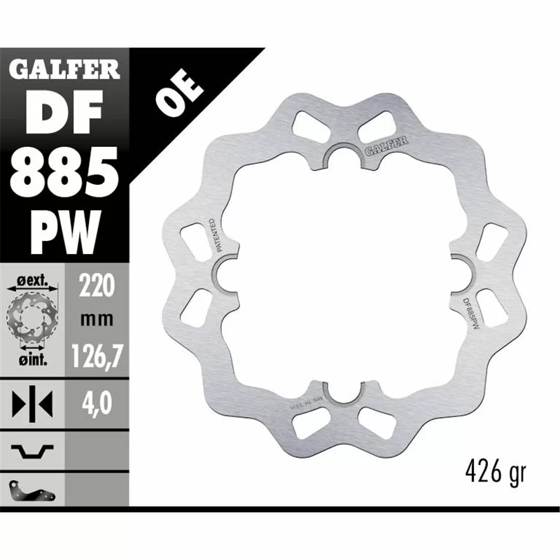 Galfer DF885PW Disco De Freno Wave Track