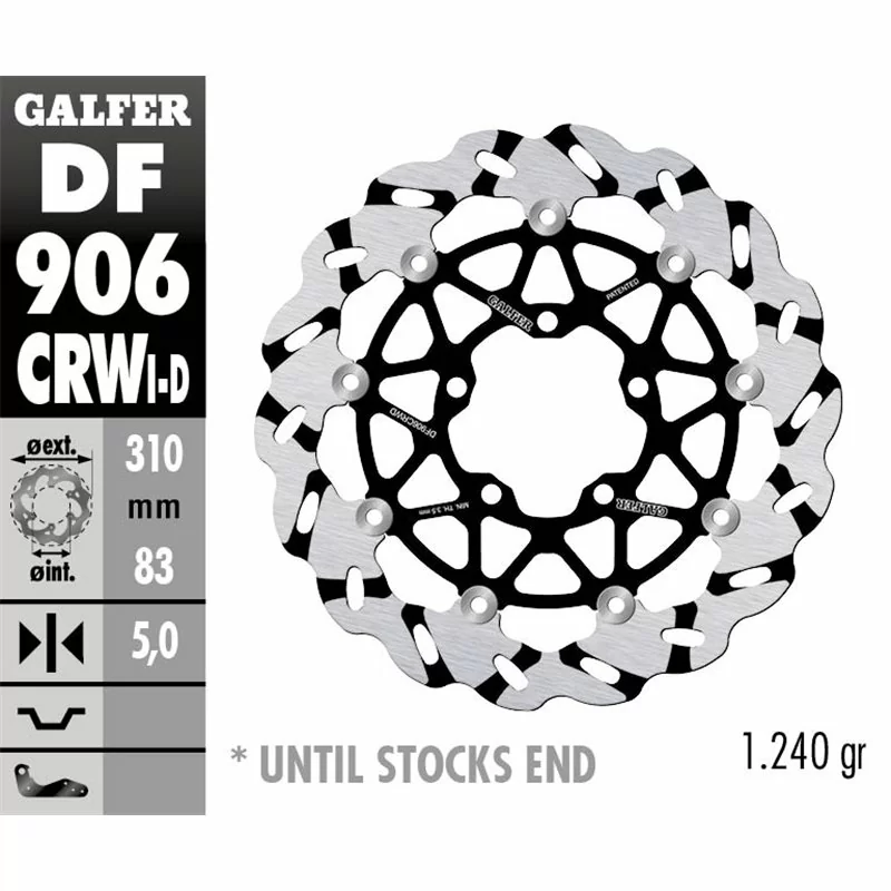 Galfer DF906CRWD Brake Disc Wave Floating