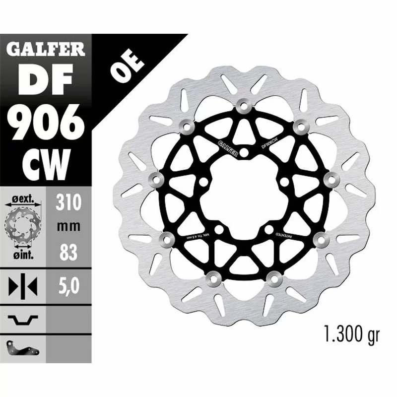 Galfer DF906CW Brake Disc Wave Floating