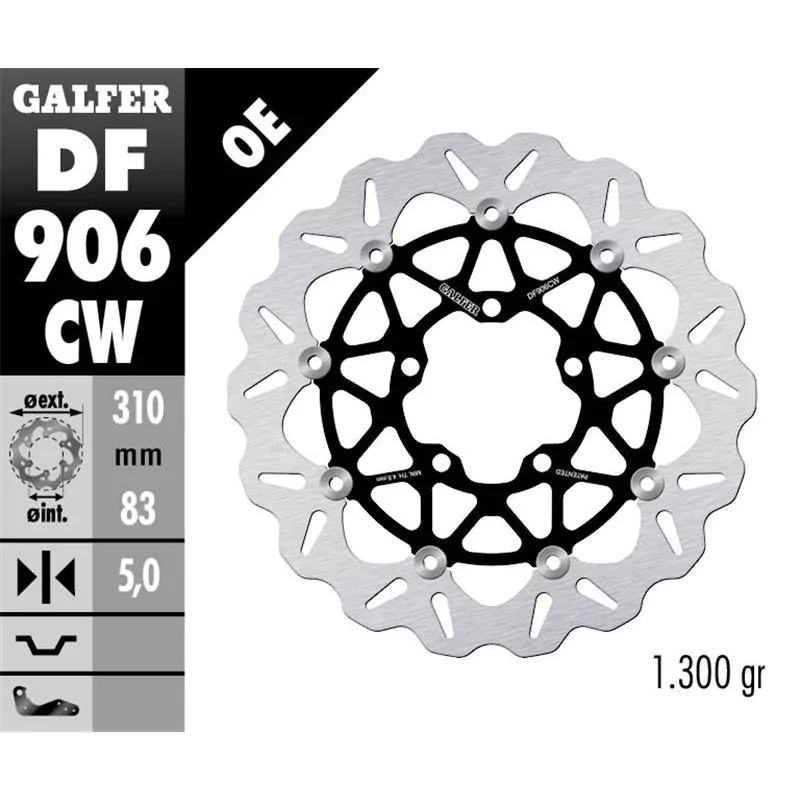 Galfer DF906CW Bremsscheibe Wave Schwimmend Galfer DF906CW Bremsscheibe Wave Schwimmend